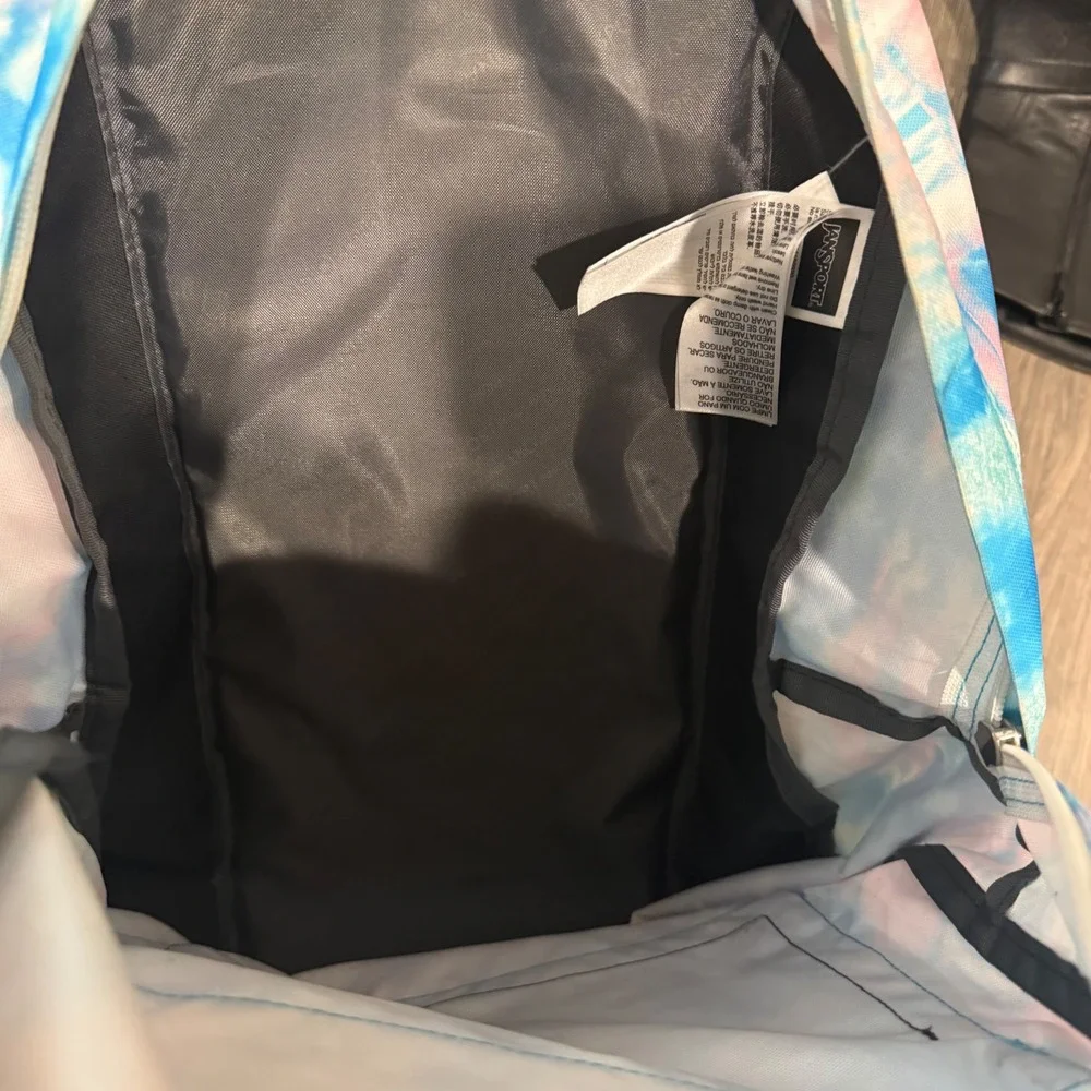 JanSport SuperBreak Backpack Unisex OS Blue Pink Tie‎ Dye Excellent JS0A4QUT